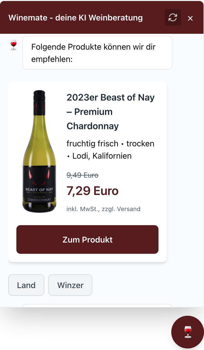 Winemate Produktempfehlung mit Preis und Link